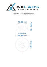 AxLabs Top Hat Reflector Knobs (Set of 2) - AxLabs